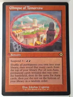 Glimpse of Tomorrow - Retro Frame - Modern Horizons 2 - Magic the Gathering MTG - Image 1