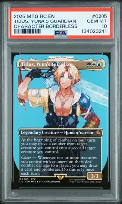 2025 MTG MAGIC: THE GATHERING FINAL FANTASY #0205 TIDUS, YUNA'S GUARDIAN PSA 10 - Image 1