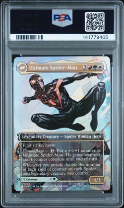 2025 MTG MARVEL'S SPIDER-MAN #0200 MILES MORALES/ULTIMATE SPIDER-MAN PSA 9 - Image 2