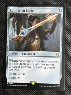 Lothlorien Blade 77 MTG LOTR Commander Tales of Middle Earth, Regular - Image 1