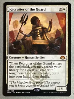 MTG / Recruiter of the Guard / MH3 / #266 / Regular / Mythic / NM - Image 1