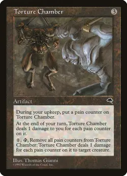 Torture Chamber NM/M Tempest Artifact Mtg Magic English Regular - Image 1