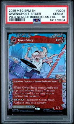 2025 MAGIC: THE GATHERING MARVEL'S SPIDER-MAN GHOST-SPIDER/GWEN STACY PSA 10 - Image 1