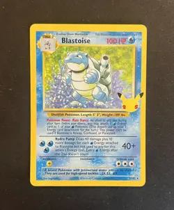 Pokemon Blastoise 2/102 Celebrations Classic Collection Holo Near Mint - Image 1