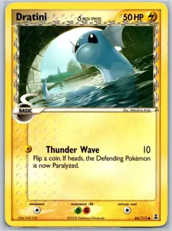 Dratini - (Delta Species) Delta Species 66/113 MP-LP Pokemon Card - Image 1