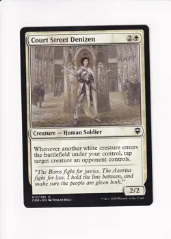 2020 MAGIC THE GATHERING MTG COMMANDER LEGENDS COURT STREET DENIZEN (#2) (X) - Image 1