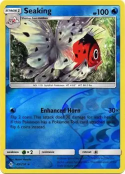 x1 Seaking - 49/214 - Rare - Reverse Holo Pokemon SM10 Unbroken Bonds M/NM - Image 1