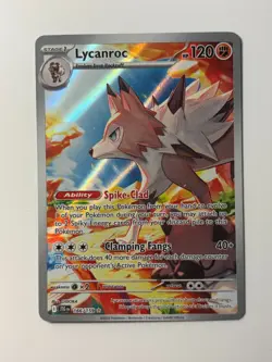 Lycanroc 166/159 IR Illustration Rare Pokemon Journey Together Card - Image 1