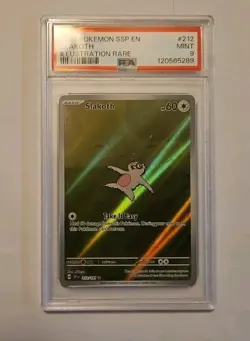 2024 POKEMON SSP EN-SURGING SPARKS ILLUSTRATION RARE #212 SLAKOTH PSA 9 - Image 1