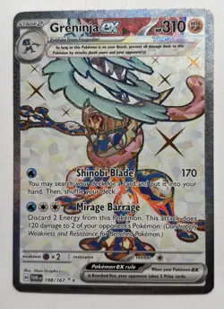 Greninja Ex 198/167 2024 Pokemon TCG Scarlet & Violet Twilight Masquerade TWM - Image 1