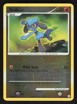 Pokemon TCG Diamond and Pearl Reverse Holo Riolu #61/130 - Image 1