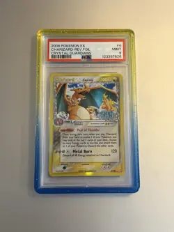 Pokemon Charizard EX Crystal Guardians Reverse Holo Rare #4 PSA 9 Mint No Line - Image 1