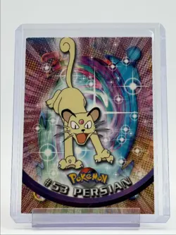 PERSIAN 1999 TOPPS CHROME POKEMON TV ANIMATION SERIES 1 BLUE LOGO 53 Q0899 - Image 1