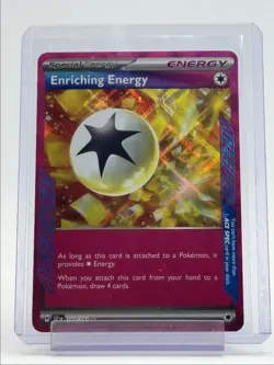 ENRICHING ENERGY 2024 POKEMON SURGING SPARKS ACE SPEC RARE C 191/191 Q6011 - Image 1