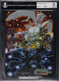 POKEMON PENCIL BOARD RESHIRAM, ZEKROM & PIKACHU BGS 9 - Image 1