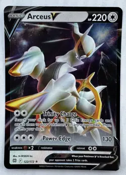 Arceus V 122/172 Brilliant Stars Pokemon PACK FRESH NM / MINT Fast Shipping - Image 1