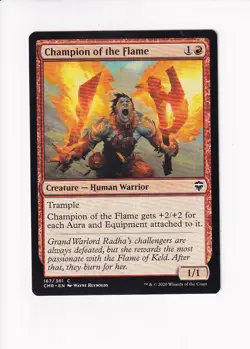 2020 MAGIC THE GATHERING MTG COMMANDER LEGENDS CHAMPION OF THE FLAME (#1) (X) - Image 1