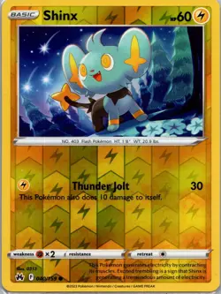Shinx 040/159 - Pokemon TCG Crown Zenith - Reverse Holo - Common - LP - Image 1