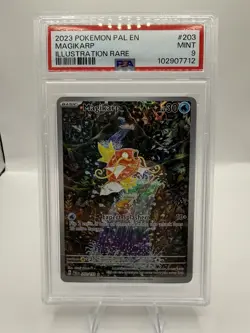 Magikarp 203/193 Pokemon Paldea Evolved PAL EN Illustration Rare PSA 9 - Image 1