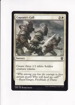2020 MAGIC THE GATHERING MTG COMMANDER LEGENDS CAPTAIN'S CALL (#2) (X) - Image 1