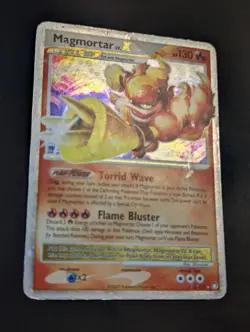Magmortar Lv.X 123/123 Mysterious Treasures Ultra Rare Pokemon - Image 2