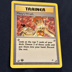 Pokemon Misty's Wrath 1st Edition Gym Heroes 114/132 Uncommon WOTC English - Image 1