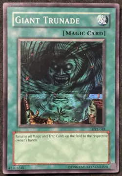 1996 Yu-Gi-Oh! Konami Giant Trunade (Magic Card) Foil - Image 1
