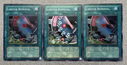 Limiter Removal RP02-EN015 (x3) Super Rare Unlimited Edition NM - Image 1
