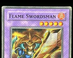 Yu-Gi-Oh! Flame Swordsman #LOB-003 - 1st Ed NA Heavily Played - Image 3