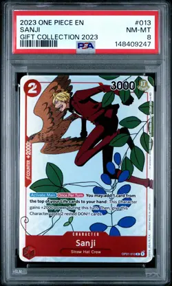 2023 ONE PIECE GIFT COLLECTION 2023 #013 SANJI PSA 8 - Image 1