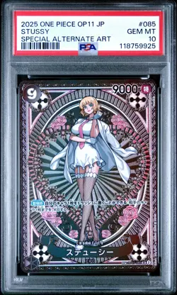 One Piece Japanese 2025 Stussy OP07-085 SR SP Alternate Art PSA 10 GEM x1 - Image 1