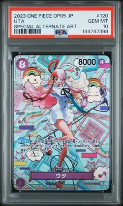 2023 ONE PIECE JAPANESE OP05-AWAKENING OF THE NEW ERA #120 UTA PSA 10 - Image 1