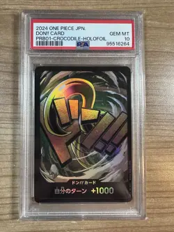 Crocodile 2024 One Piece JAPANESE PRB01 - Holofoil - DON!! - PSA 10 - Image 1