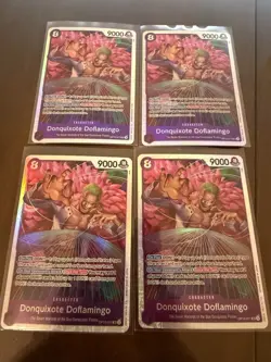 Donquixote Doflamingo OP10-071 - One Piece TCG English - SR Foil Playset NM - Image 1