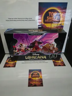 Disney Lorcana Rise of the Floodborn Sealed Booster Box Pristine CM1 First Print - Image 2