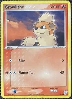 Growlithe 4/12 EX Trainer Kit 2: Plusle & Minun Regular - Pokemon Card - Image 1
