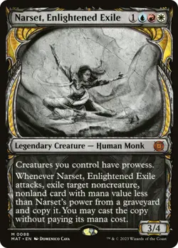 🧙Narset, Enlightened Exile M 0088 FOIL MAT March Of The Machines MTG - Image 1