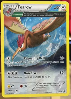 Pokemon Fearow XY57 XY Promo Holo 90 HP 80 Attack Stage 1 Δ Evolution Card - Image 1