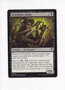 2020 MAGIC THE GATHERING MTG COMMANDER LEGENDS BRIARBLADE ADEPT (#2) (X) - Image 1