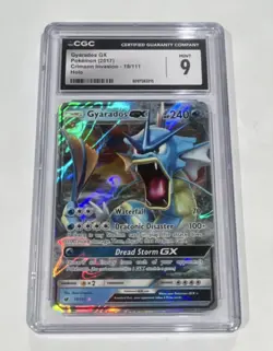 Pokemon Gyarados GX 18/111 Crimson Invasion Holo Ultra Rare TCG CGC 9 Card - Image 1
