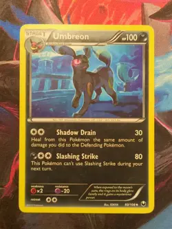 Pokemon TCG Umbreon Dark Explorers 60/108 Uncommon Card Regular/Non-Holo - Image 2