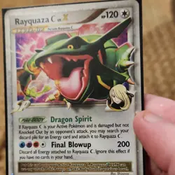 Pokemon Rayquaza C LV.X DP47 Diamond and Pearl Promo Holo 120 HP Card - Image 1