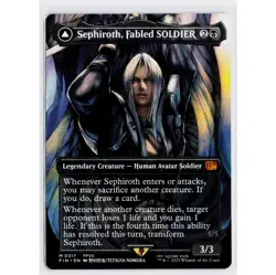 Sephiroth, Fabled Soldier (0317 Borderless) / Final Fantasy MTG / NON-FOIL - Image 1