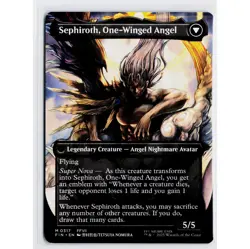 Sephiroth, Fabled Soldier (0317 Borderless) / Final Fantasy MTG / NON-FOIL - Image 2