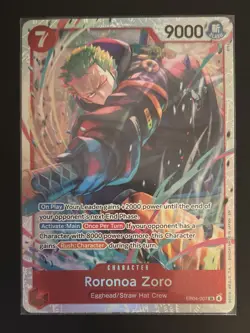 ONE PIECE Adventure On Kami’s Island RORONOA ZORO SR Super Rare Card EB04-007 - Image 2
