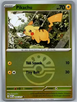 Pikachu (Friend Ball) Reverse Holo ME: Ascended Heroes 055/217 NM Pokemon Card - Image 1