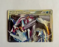 Palkia & Dialga Legend TOP 101/102 Holo Pokemon TCG Card HGSS Triumphant NM - Image 2