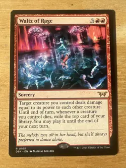x1 Waltz of Rage R MTG Duskmourn: House of Horror M/NM, English - Image 1