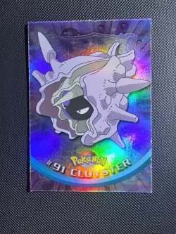 Cloyster Rainbow Topps Blue Label Pokemon Card #91 Vintage - Image 1