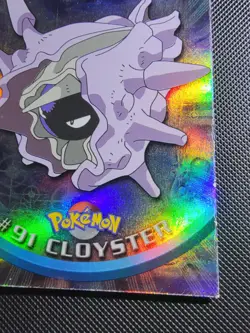 Cloyster Rainbow Topps Blue Label Pokemon Card #91 Vintage - Image 4